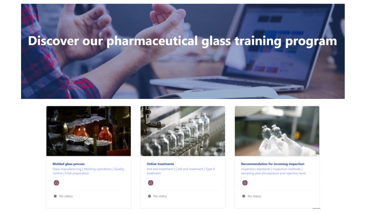 Neue Online-Schulungsplattform speziell für Typ I Hüttenglas