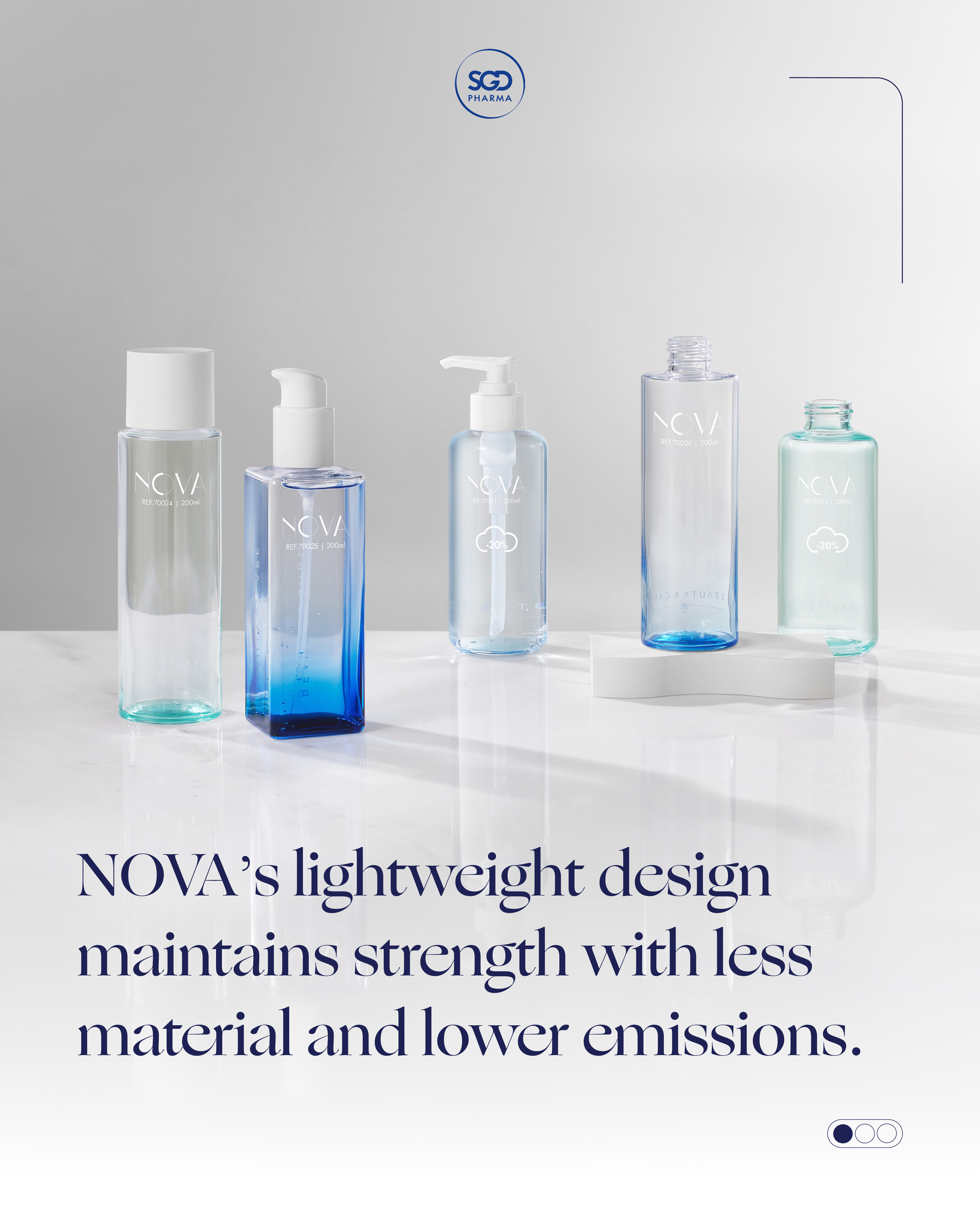 We’re convinced that glass packaging can be beautiful, functional and more sustainable.
