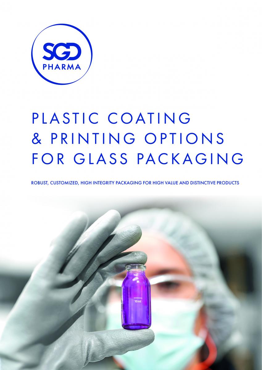 Plastic coating & printing options for glass packaging