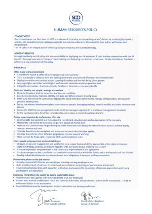 HR Policy - SGD Pharma